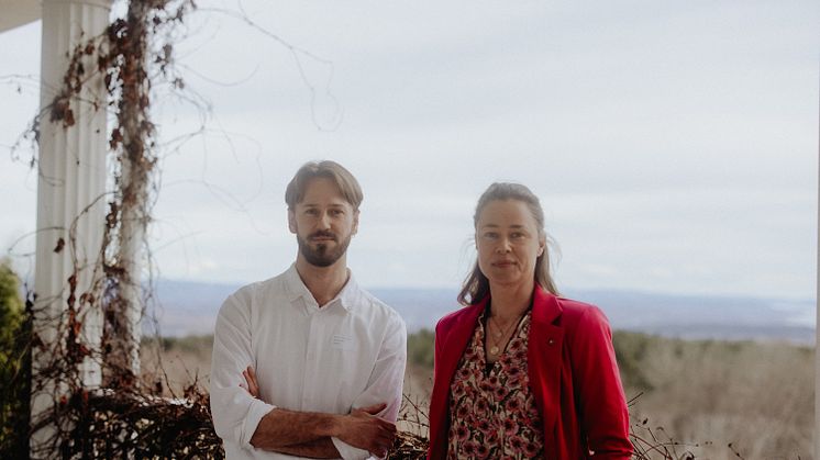 Daglig leder Markus Lohne Hustad, Styreleder Stina Mehus foto Malin Longva