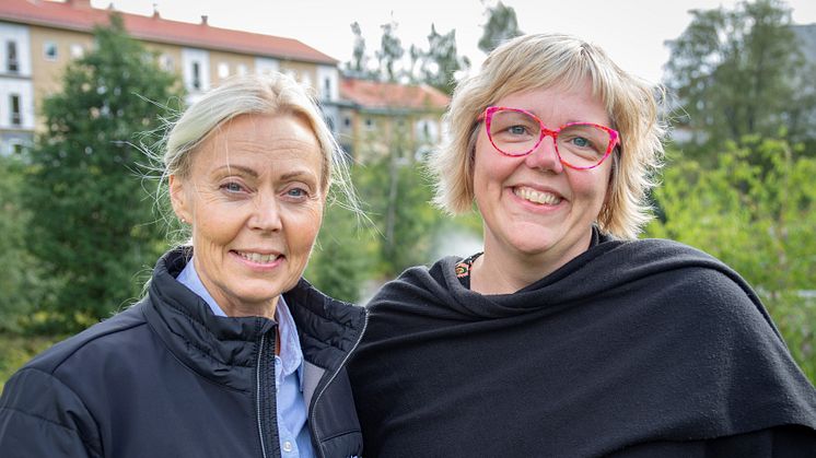 Susanne Königson, tillväxt- och näringslivschef och Malin Svanholm (S) kommunstyrelsens ordförande.
