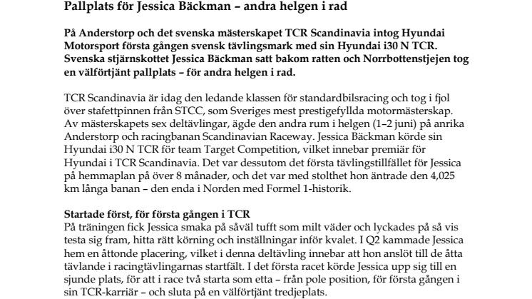 Pallplats för Jessica Bäckman – andra helgen i rad