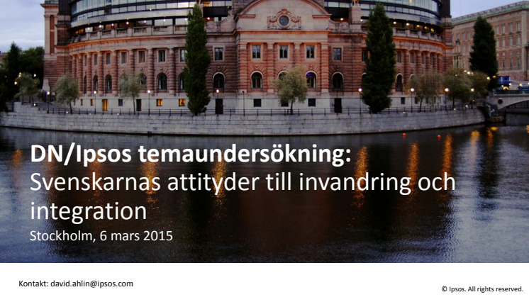 Ipsos arrangerar samtal om Sveriges integrationsutmaning
