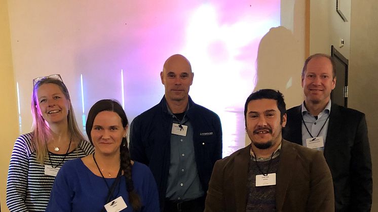 Anna-Karin Lindeberg (Länsförsäkringar Jämtland), Marja Sidén (IsoTimber), Mattias Marktin (Lundstams), Cesar Puas (IsoTimber), Gabriel Duveskog (Persson Invest)