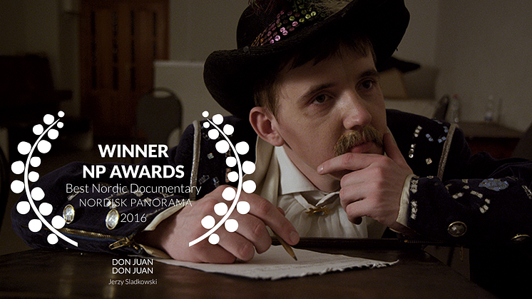 Winners 2016  Best Nordic Documentary  ”Don Juan”, Jerzy Sladkowski, 2015, 95 min (Sweden, Finland)