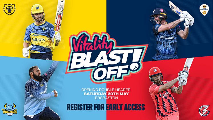 Edgbaston to host Vitality Blast Off