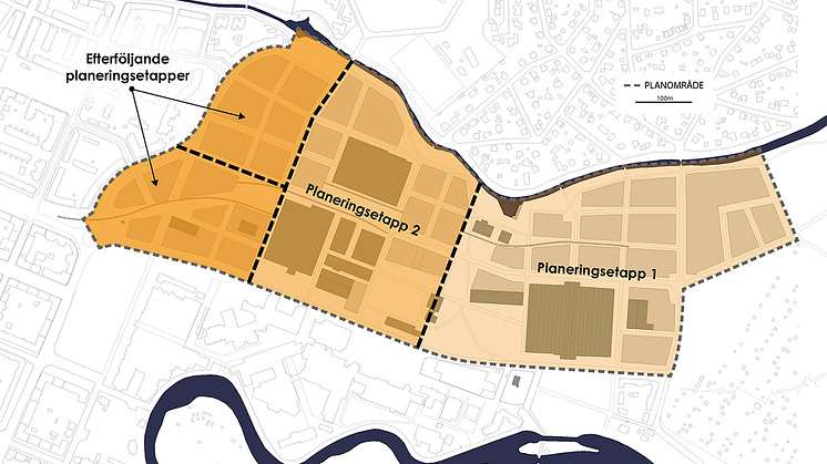 Utvecklingen av CV-området kommer att ske över lång tid och planeras i etapper.