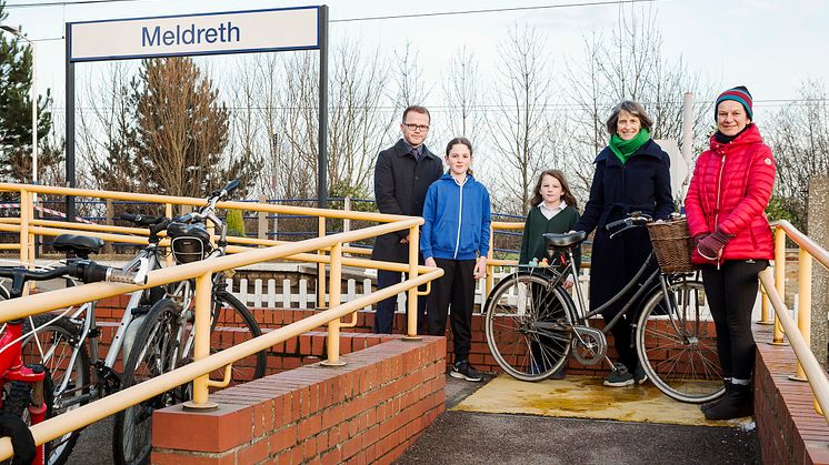 Improvements to cycle storage at Meldreth station have been welcomed - MORE IMAGES AVAILABLE TO DOWNLOAD BELOW