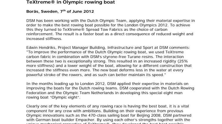 TeXtreme® in Olympic rowing boat