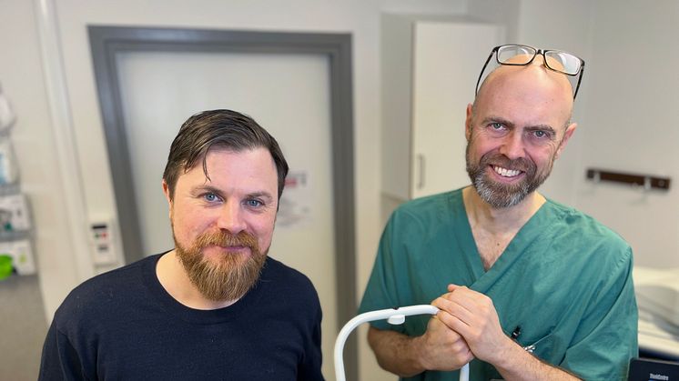 Olof Neumann har tillsammans med Ingemar Gustafsson tagit fram en ny teknik som innebär att patienter med keratokonus får bättre och säkrare diagnostik.