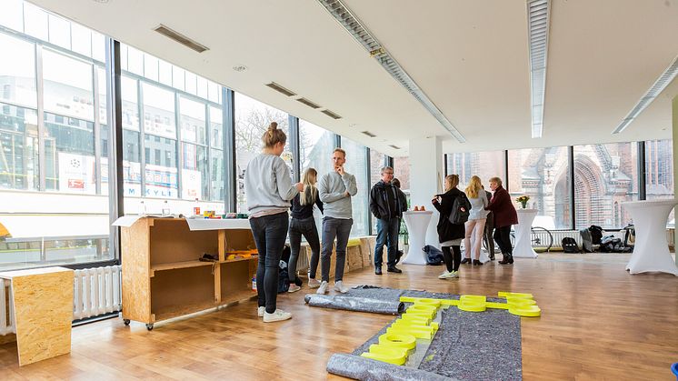 Viel Platz und Licht für Kreativität im Pop Up Pavillon