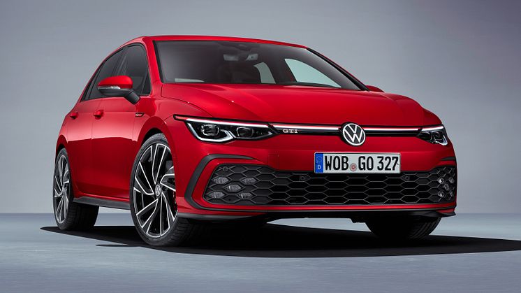 Golf 8 GTI er en af de nyheder, der kan opleves på den virtuelle tour rundt på Volkswagens stand.