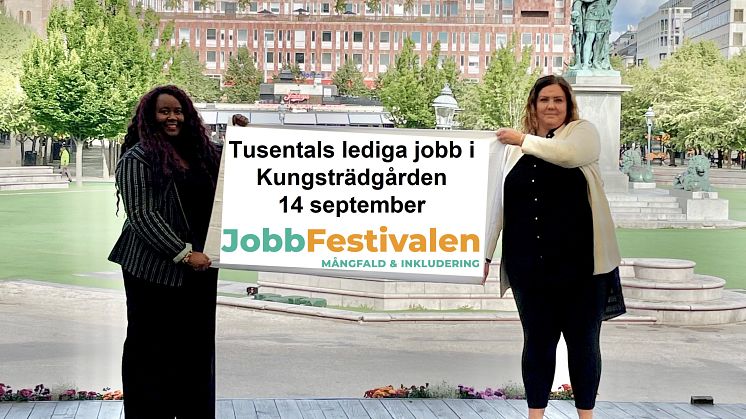 Tusentals lediga jobb i Kungsträdgården 14 september 2022 - Jobbfestivalen