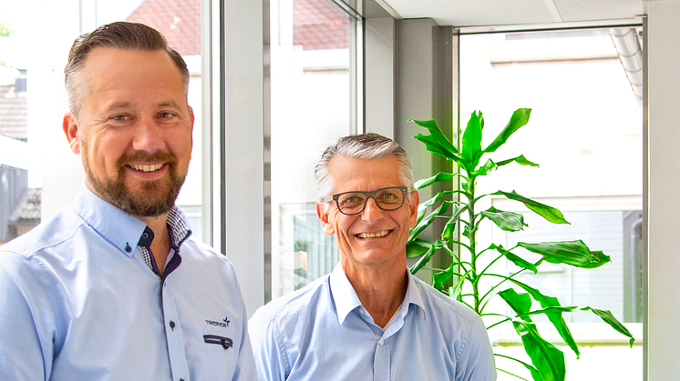 Stian Martinsen, CEO Trainor Group AS och Peter Svarrer, Styrelseordförande Trainor Group AS