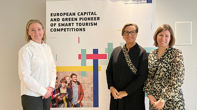 Anette Lindstrup, Helena Wennerström och Evelina Castro representerade Helsingborgs stad i Bryssel.