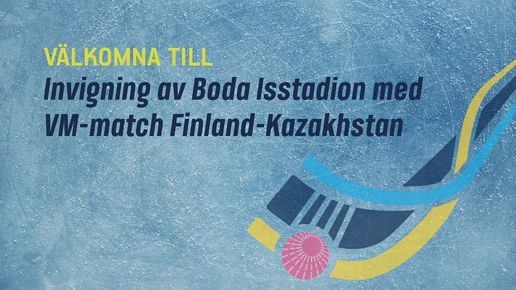 Boda isstadion invigs med VM-bandy, Finland-Kazakhstan