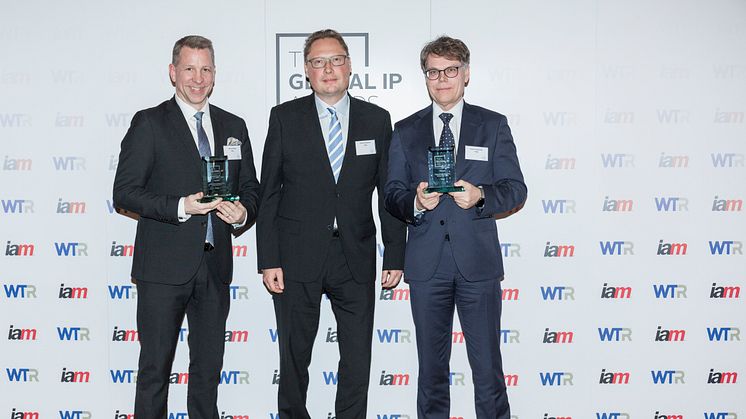 Vinge vid Global IP-awards, obeskuren