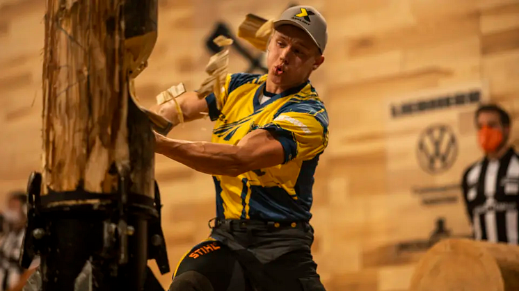 GULL OG SØLV TIL SVERIGE I TIMBERSPORTS-KONKURRANSENE FOUR NATIONS CUP OG SIX NATIONS CUP