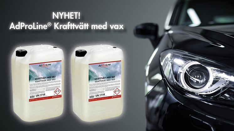 Nyhet - AdProLine® Krafttvätt med vax!