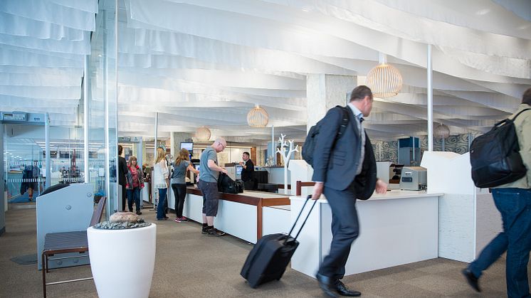 Passengers at Security check, Gothenburg Landvetter Airport