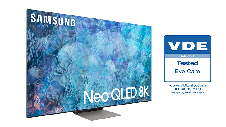 Samsungs Neo QLED 2021 tar emot branschens första 'Eye Care'-certifiering 
