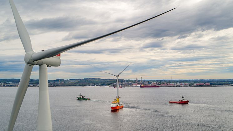 Credit - Jan Arne Wold _ Woldcam - Copyright - Equinor - Hywind Tampen preparing for fist tow to field - 4643792