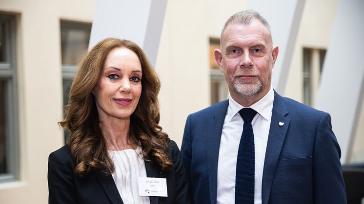Canon Svenskas vd Christer Byfors och HR-direktör Pernilla Gullin