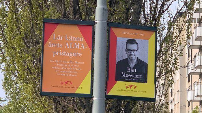 Bart Moeyaert is coming to Sweden to take part in a week of ALMA events May 20–27