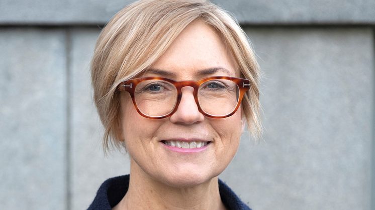 Museichef Sanne Houby-Nielsen berättar om museets jubileumsår. Foto: Peter Segemark, Nordiska museet.