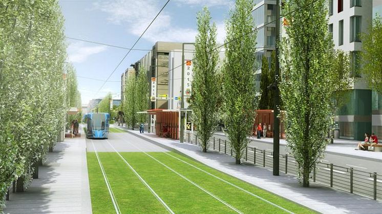 De nye trikkene blir å se i Oslos gater fra og med 2020. Design og utseende blir avklart senere.
