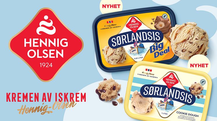 Hennig-Olsen Is relanserer Sørlandsis og introduserer tre nye spennende smaker