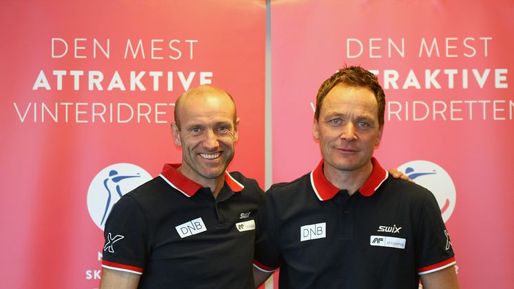 Idrettssjefene Odd-Bjørn Hjelmeset og Per Arne Botnan