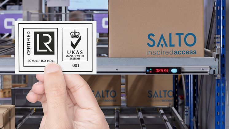 SALTO fornyer sin forpliktelse til kvalitetsstyring og miljøansvar