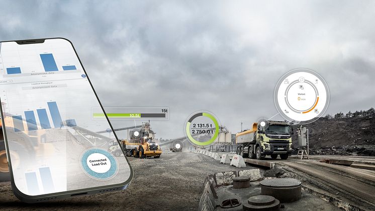 Volvo CE introducerar Connected Load Out för att öka effektiviteten på arbetsplatsen
