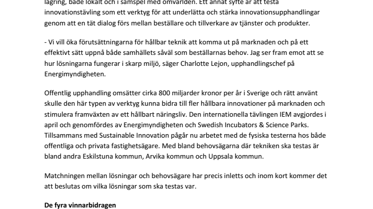 Ny teknik för lagring av solel testas hos svenska kommuner och företag