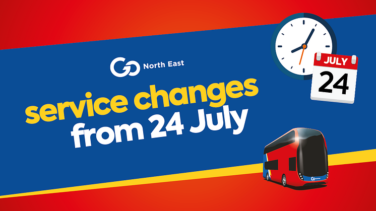 Service changes from 24 July