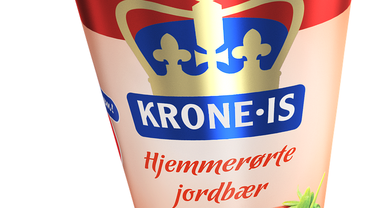 Krone-is Jordbær
