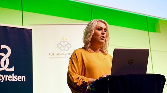 Socialminister Lena Hallengren inledningstalade på konferensen Värna våra yngsta