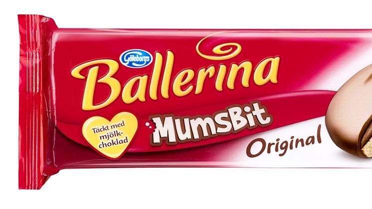 Ballerina toppar med mjölkchoklad