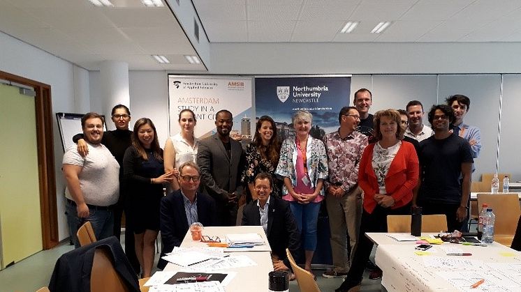 Northumbria's first cohort of MBA students in Amsterdam