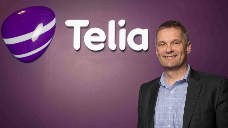 Godt fornøyd: Adm. dir. Abraham Foss i Telia Norge.