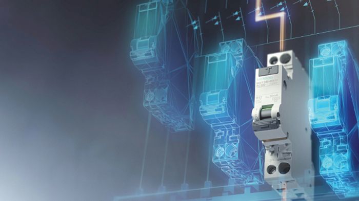 Nyhet på Conrad Sourcing Platform: 5SV1 RCBO-switcharna från Siemens, med en bredd på endast 1 HP. Källa: Siemens