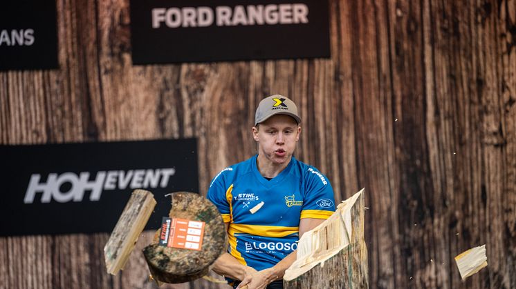 Ferry Svan gör sig redo för individuella VM i TIMBERSPORTS® - ska bli historisk