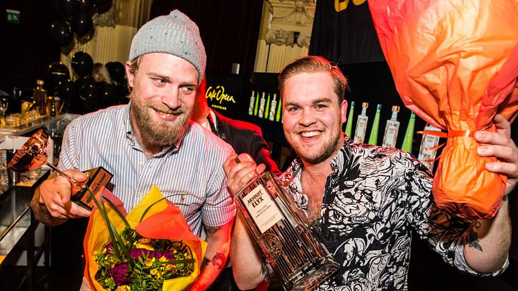 Linus Morgan och Karl Ljungblad från Tap Room, Vinnare  av Cocktailkamp 2017