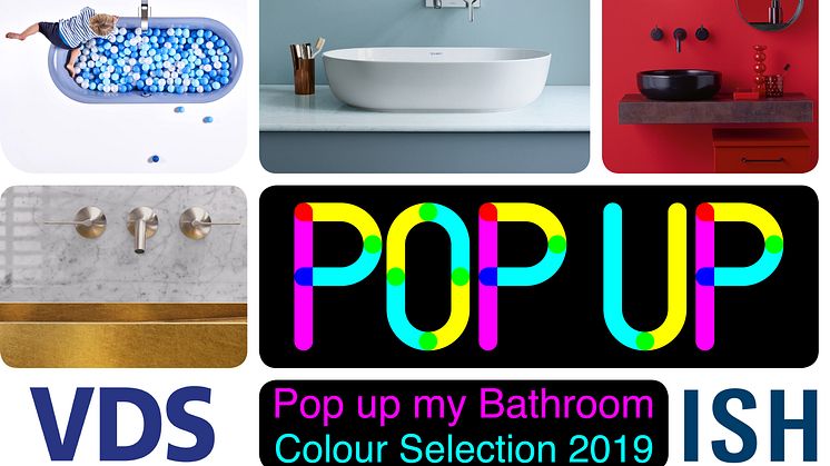 Pop up my Bathroom showing Colour Selection at ISH 2019