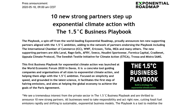 Ragn-Sells partner i kampen mot klimatförändringarna