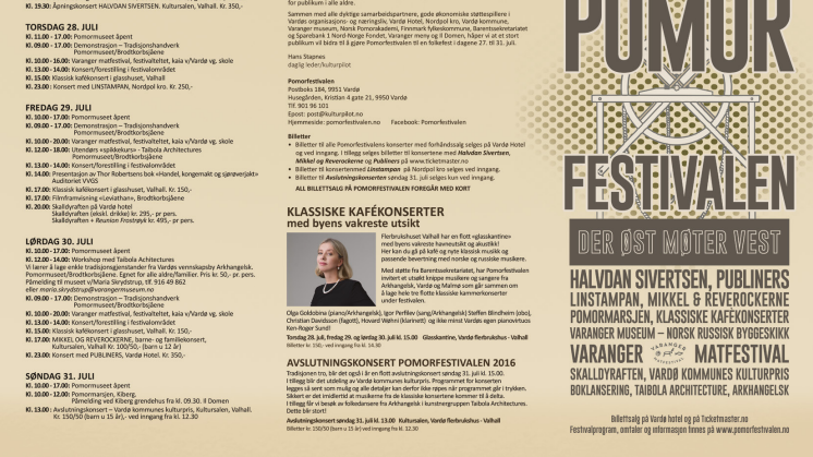 Halvdan Sivertsen og Publiners til Pomorfestivalen 2016