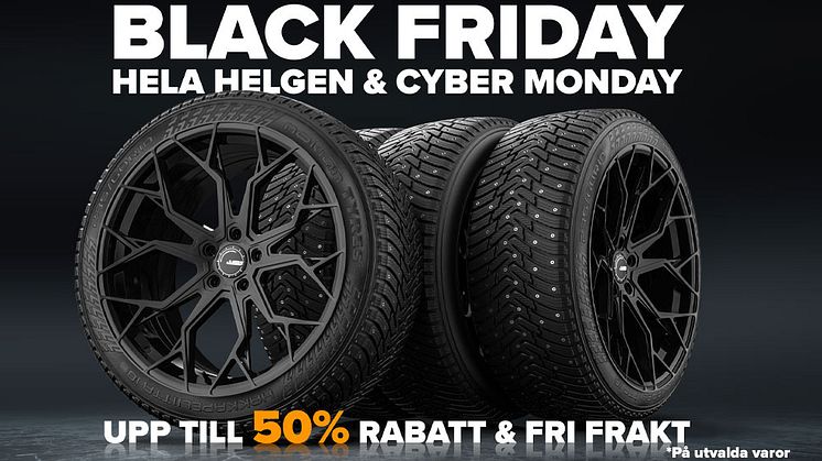 Bild på ett komplett hjulpaket från ABS Wheels. Upp till 50% rabatt & Fri frakt på utvalda varor.