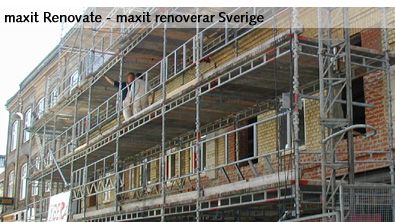 maxit Renovate - skräddarsydda och energibesparande renoveringar för fasader, balkonger, våtrum och golv.