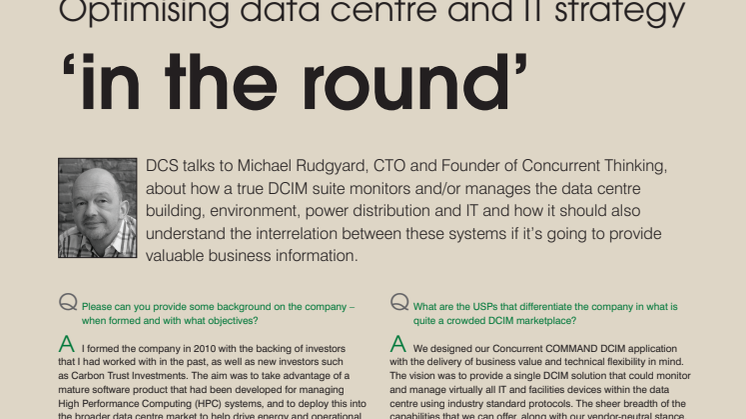 Optimising data centre and IT strategy ‘in the round’