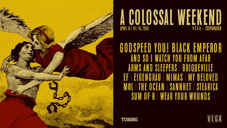 The Ocean fuldender sammen med syv andre navne A Colossal Weekend-programmet