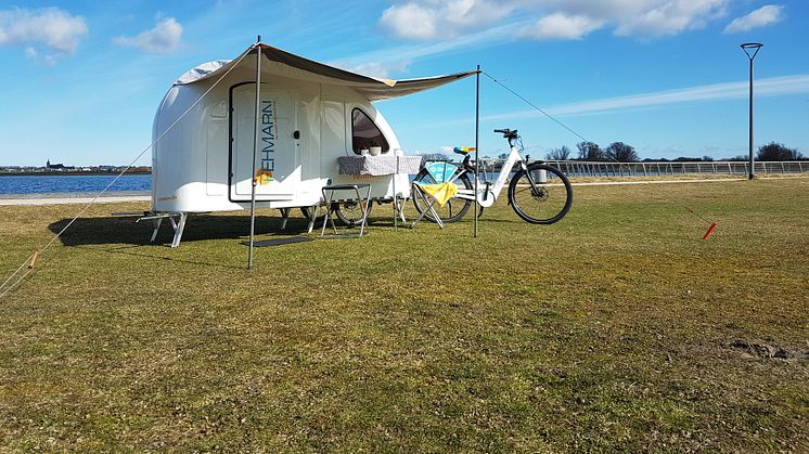 Fahrrad-Camper auf Fehmarn