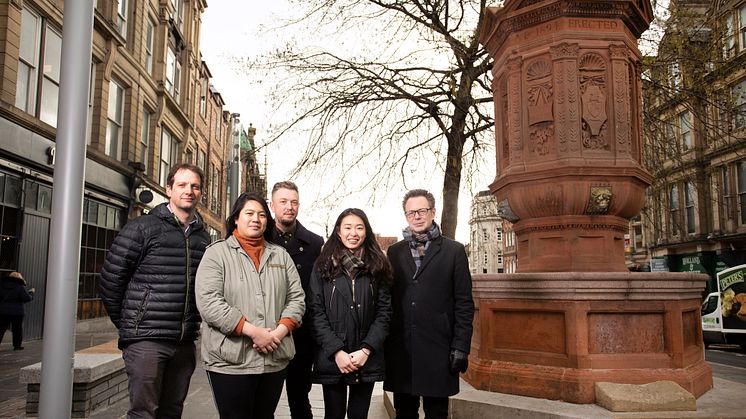 From l-r: Andrew Richardson, Franz Pancho, Alex Slack, Chang Shi Qian and Lars Erik Holmquist